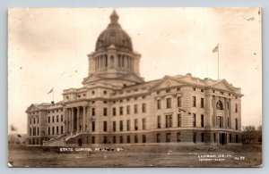 RPPC 1910  State Capitol  Pierce  South Dakota    Postcard