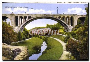 Old Postcard Luxembourg Pont Adolphe