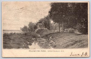 1906 Palestine Park Chautauqua New York NY Recreational Area Posted Postcard