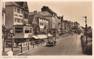 Rudesheim Hotel Traube Vintage Real Photo German Postcard