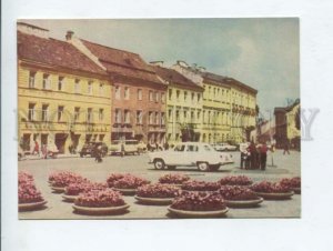 430950 USSR Lithuania VILNIUS Gorky street 1970 year postcard