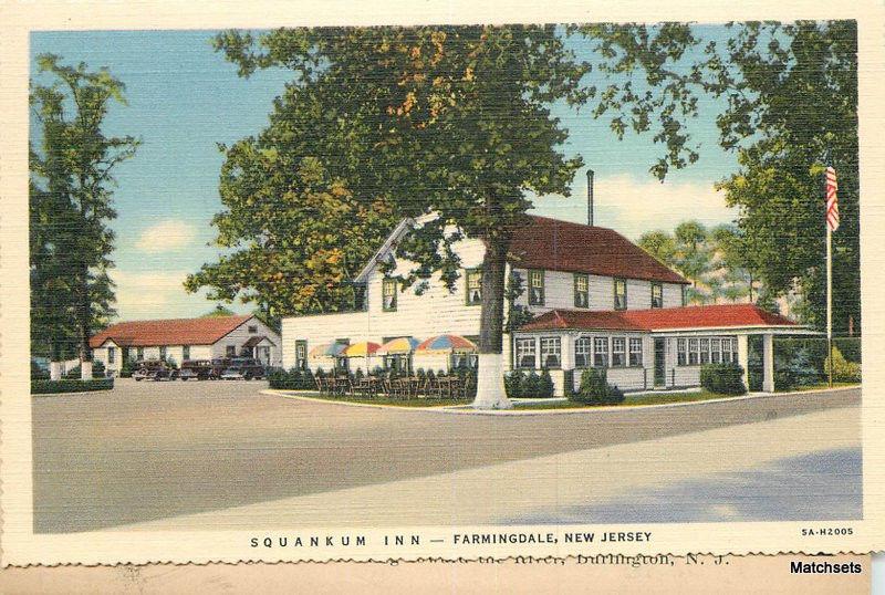 FARMINGDALE NEW JERSEY Squankum Inn Curt Teich postcard 10137