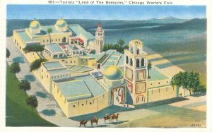 1933 Chicago World's Fair Tunisia Land of Bedouins Aerial Miller Art Co Postcard