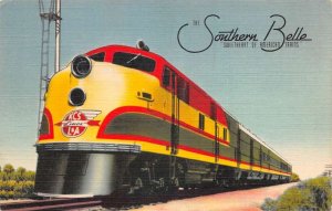 KCS Lines LA Railroad Southern Belle Streamliner Train Vintage Postcard AA72072