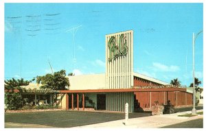 Hank Hagmann's Pal's Restaurant Ft Lauderdale Postcard 1957