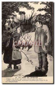 Fantasy - Fantasy Old Postcard Laughter Morvan Geese Humor