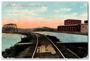 1911 South Dakota Central Bridge Sioux Falls South Dakota SD Postcard