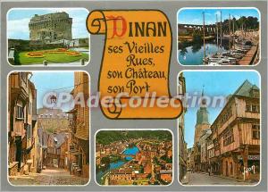 Modern Postcard Dinan (Cotes du Nord) Chateau Duchess Agne Wearing Plaisance ...
