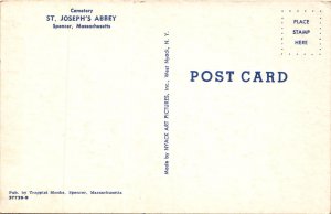 Vintage St. Joseph's Abbey Postcard: Architectural Beauty Highlighted