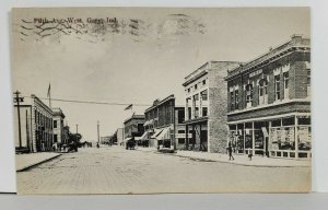 Gary Indiana Fifth Ave West Street View 1909 Postcard Q15