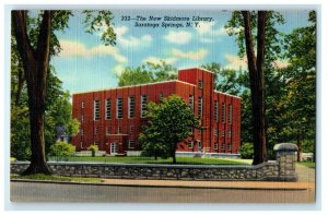 The New Skidmore Library Street View Saratoga Springs New York NY Postcard