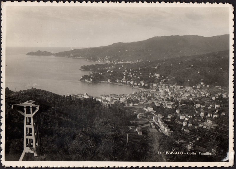 Italy old Post card - View of Rapallo 1948 used