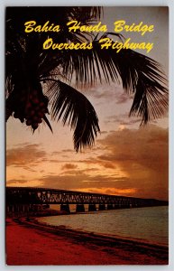Florida~Bahia Honda Bridge In Overseas Highway~Mainland To Key West~Vintage PC