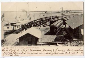 RR Station & Yard, Clayton NY / Tuck's 2184