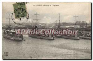 Postcard Old Brest Torpedo Group