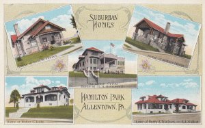 Hamilton Park American New Homes Allentown PA USA Old Advertising Postcard
