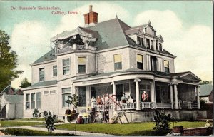 Colfax, Iowa Dr. Turner's Sanitarium Posted 1910 Antique Postcard KG1