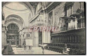 Postcard Old Organ El Escorial Vista desde el interior Coro Basilica del Mona...
