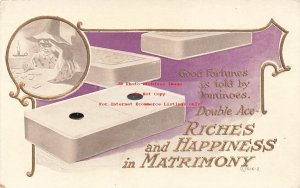 Gambling, Good Fortunes as Told by Dominoes, Double Ace, Riches & Happiness