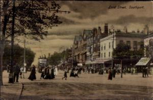 Southport UK Lord St. c1910 Postcard