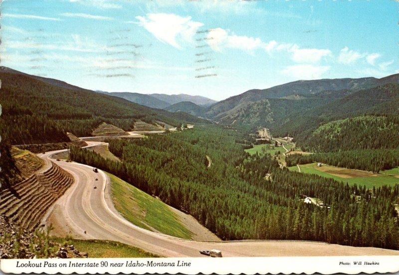 Idaho Lookout Pass On Interstate 90 Near Idaho-Montana Line 1978