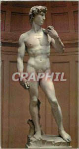 Modern Postcard Florence Accademia Gallery - There David di Michelangelo scul...