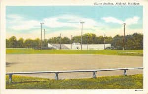 Midland Michigan 1940s Postcard Currie Stadium