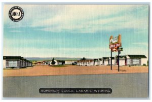 c1940s Superior Lodge Exterior Roadside Laramie Wyoming WY Unposted Postcard