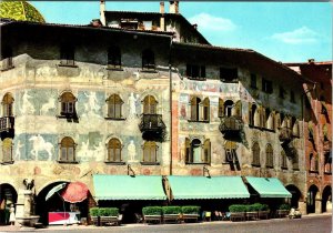 Trento, Italy CASA RELLA  Tourist Attraction~Architecture & Frescos 4X6 Postcard