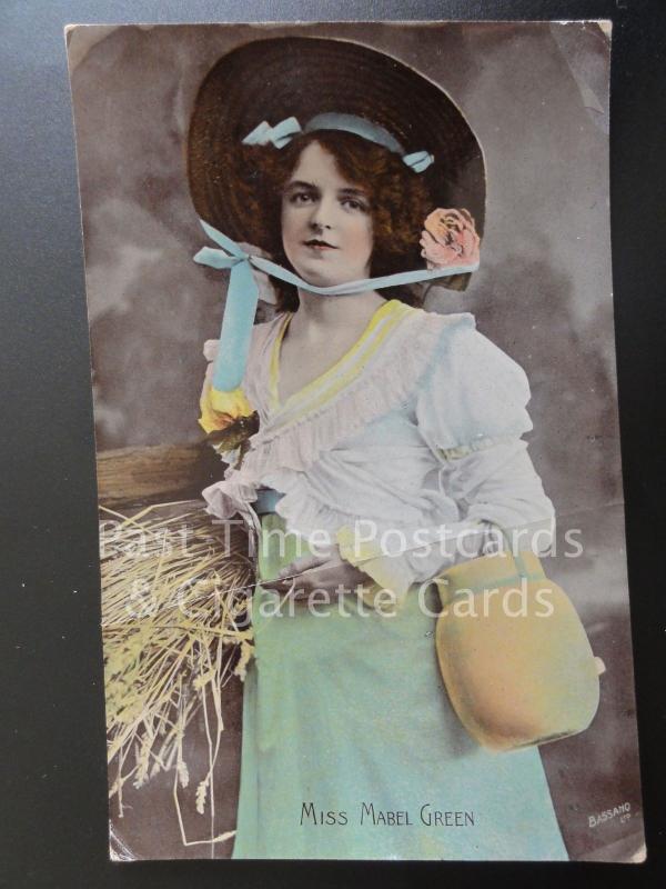 Actress Portrait: MISS MABEL GREEN c1907 RP - Pub by Gieson Bros & Co