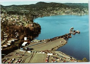 postcard British Columbia, Canada - Departure Bay Terminal aerial