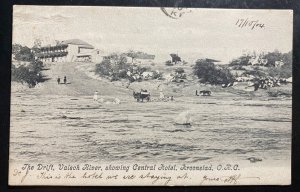 1904 Real Picture Postcard Cover Lroonstad Orange River Colony Central Hotel