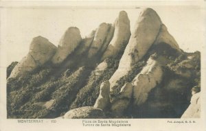 Montserrat beautiful Benedictine monk mountain hills of Santa Magdalena 1934