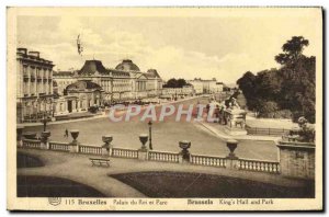 Brussels Old Postcard King's Palace and Park