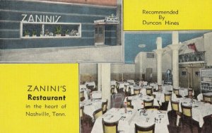 NASHVILLE , Tennessee, 1930-40s ; Zanini's Restaurant