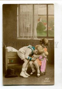 401717 DOLL Kids PLAY DOCTOR TOP HAT Vintage PHOTO PC