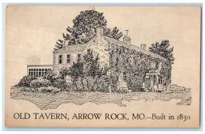c1920 Old Tavern Built In 1830 Building Arrow Rock Missouri MO Unposted Postcard