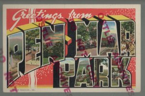 Pen Mar Park MARYLAND c1940 AMUSEMENT PARK nr Hagerstown Thurmont CURTEICH