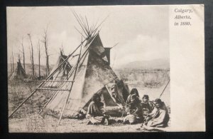 Mint Canada Picture Postcard Native American Indian Calgary In 1880