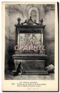 Old Postcard Old Quercy Galliot Tomb Genouillace in & # 39eglise d & # 39Assier