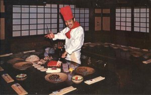 Boston Massachusetts MA Benihana Tokyo Japanese Steak House 1950s-60s Postcard