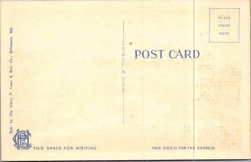 Postcard TRAIN STATION SCENE Baltimore Maryland MD AN9171