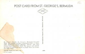 St. Peter's Church St. George's Bermuda Postcard