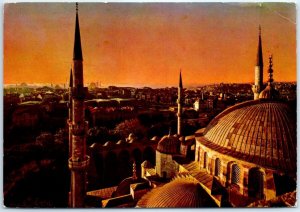 Postcard - A View of the Old City from the Blue Mosque - Istanbul, Turkey