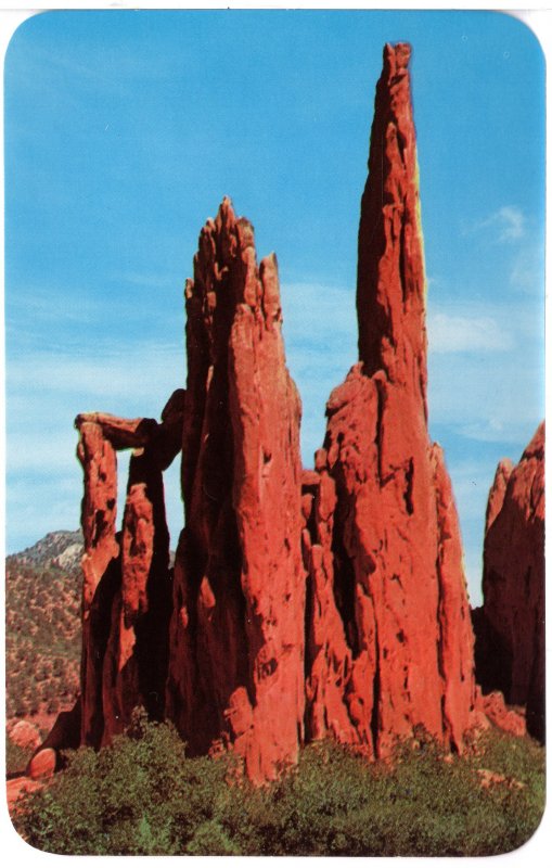 US    PC2837  RUINS OF MONTEZUMA'S TEMPLE, GARDEN OF THE GODS, COLO