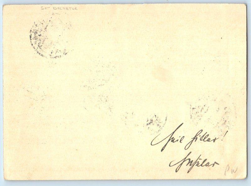 Graz Styria Austria Postcard Steiermark Vienna Stamp c1930's Vintage Dictator