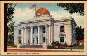 Vintage Postcard Washoe County Court House Reno, Nevada KA10