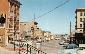 TONOPAH, NV Main Street Scene Roadside Signs Highway 95 c1950s Vintage Postcard