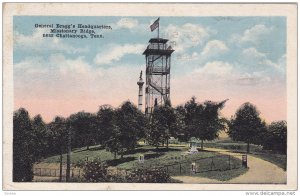 Scene showing Gen. Bragg´s Headquarters on Missionary Ridge, near Chattanoog...