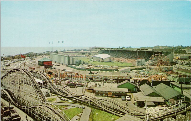 Toronto Ontario Midway Canadian National Exhibition Roller Coaster Postcard G71